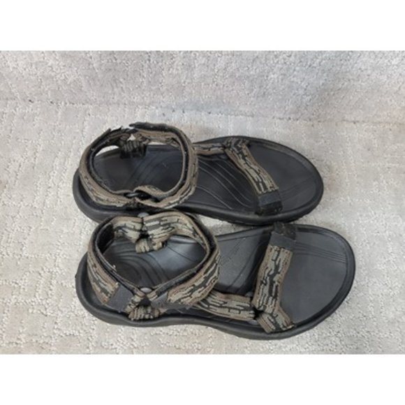 Teva Pretty Rugged Men's Size 8 Brown Green Water Hiking Sports Sandals - Picture 8 of 11
